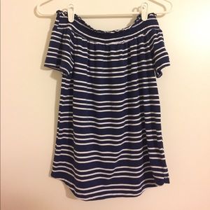 Striped Off Shoulder Top